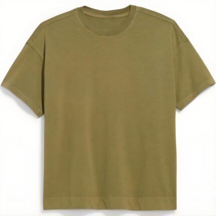Sportzix Premium Olive Green Cotton Crew Neck T-Shirt for Everyday Comfort